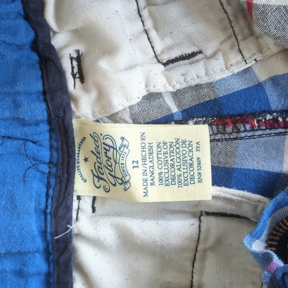 Faded glory boys shorts size 12 - Picture 2 of 4